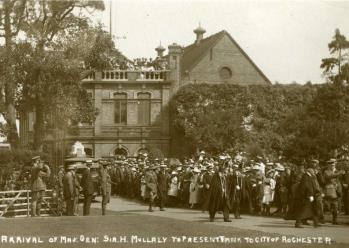 tank presentation 1919 postcard