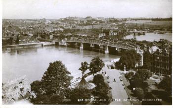 Rochester bridge postcard